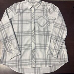 Vineyard Vines Relaxed Fit Plaid Button Down Shirt Women's Size 10 Casual Preppy